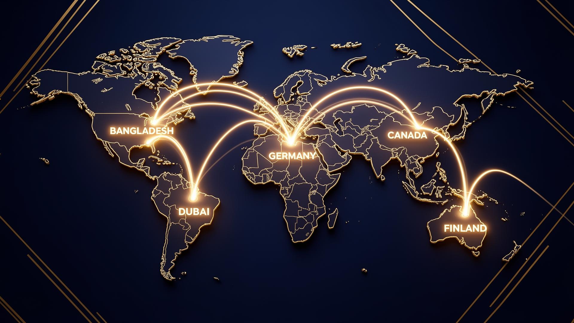 Global infrastructure map